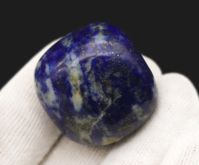 古代より愛でられてきた伝統ある貴石、天然のラピズラズリ(Lapis lazuli)のポリッシュ標本(その4)