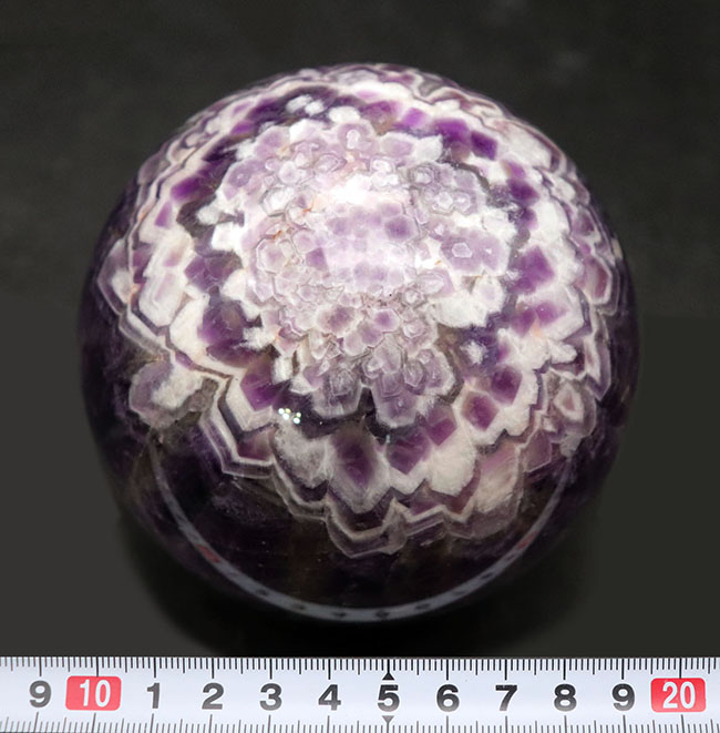 まるで紫陽花(あじさい)!自然が生み出した最高の芸術品の一つ、シェブロンアメシスト(Chevron Amethyst)の極上標本(その9)