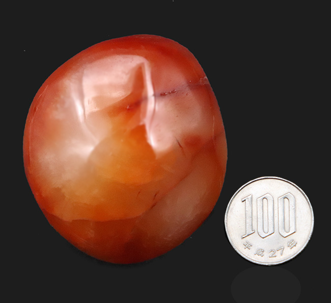 古代の守護石 カーネリアン（Carnelian）の磨き標本、またの名を紅玉髄（その8）