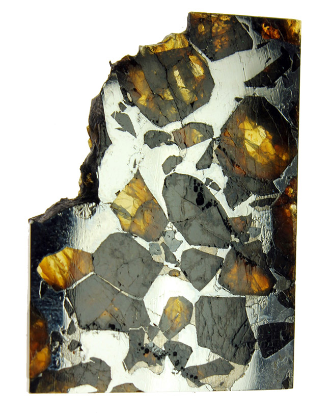 最も美しい隕石とされる石鉄隕石に分類されるブラヒン隕石です。宇宙空間で形成されたカンラン石と鉄ニッケル合金の不思議な模様をお楽しみください（空気を遮断する専用保存ケース付き）。（その8）