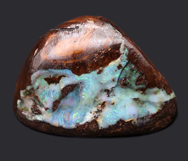 岩石とともに保存された、貴重な天然のオパール（opal）（その1）