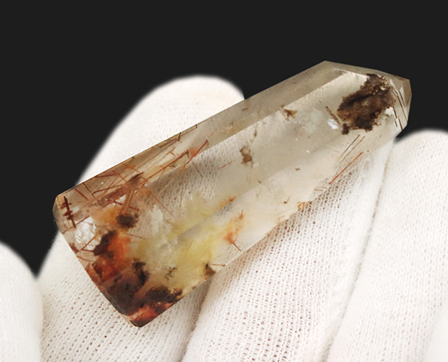 ダブル！ファントム化とルチル化が同時進行した、珍しいクリスタル（Phantom & Rutilated Quartz）（その4）