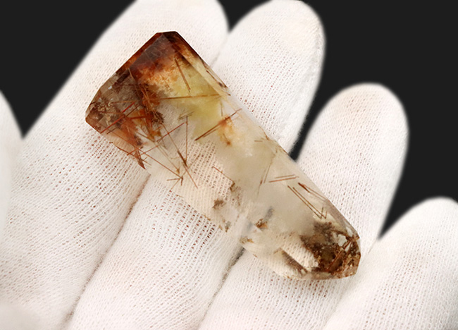 ダブル！ファントム化とルチル化が同時進行した、珍しいクリスタル（Phantom & Rutilated Quartz）（その5）