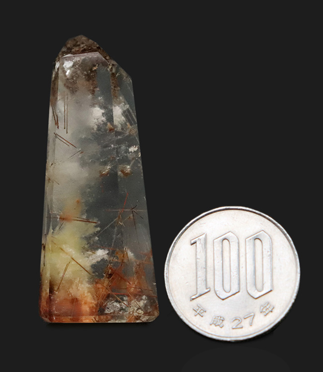 ダブル！ファントム化とルチル化が同時進行した、珍しいクリスタル（Phantom & Rutilated Quartz）（その8）