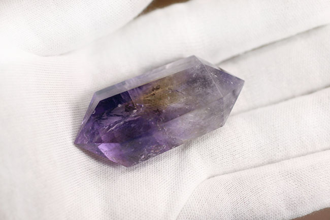 アメシストとシトリンが共存！水晶の豊かなバリエーションを裏付ける、天然標本アメトリン（Ametrine）（その7）