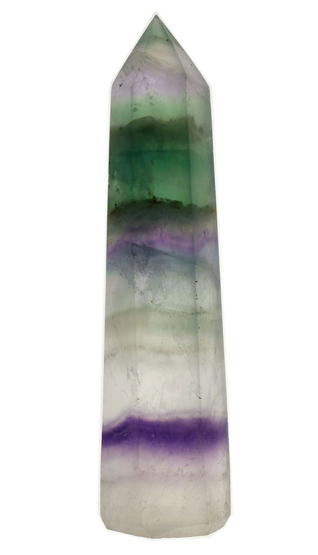 人気の鉱物、レインボーフローライト(fluorite)。シンプルで透き通った印象。(その1)