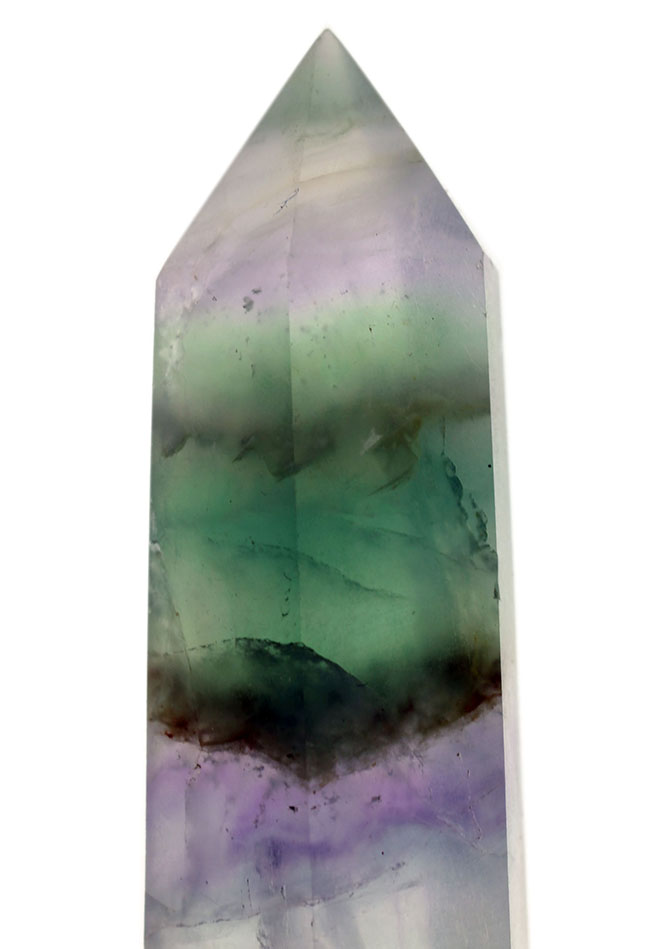 人気の鉱物、レインボーフローライト(fluorite)。シンプルで透き通った印象。(その2)