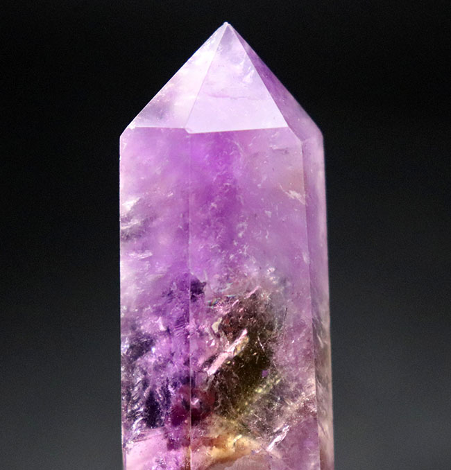 １００％ナチュラル！希少な鉱物、アメトリン（Ametrine）のダブルポイント標本（その3）