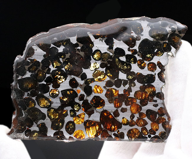 人気！縦９センチの立派な標本、ケニヤ産パラサイト隕石（本体防錆処理済み）（その2）