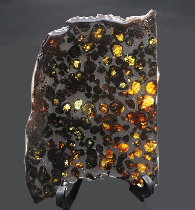 人気！縦９センチの立派な標本、ケニヤ産パラサイト隕石（本体防錆処理済み）（その5）