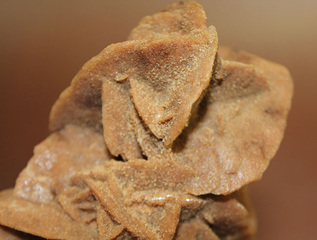 大きな結晶が魅力。ダイナミックな砂漠のバラ、モロッコ産です。(Desert rose)(その2)