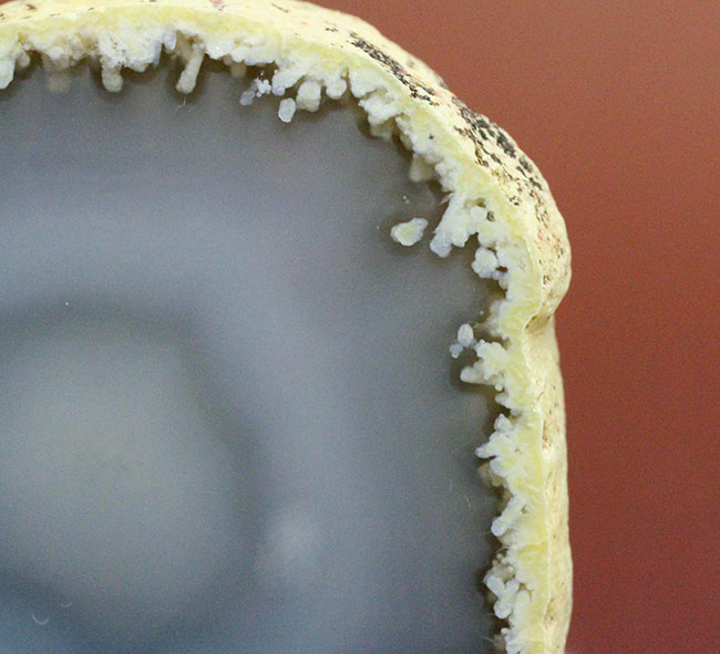 ブルーとグレイの中間色に目を奪われる新潟県佐渡市産のメノウ(agate)(その6)