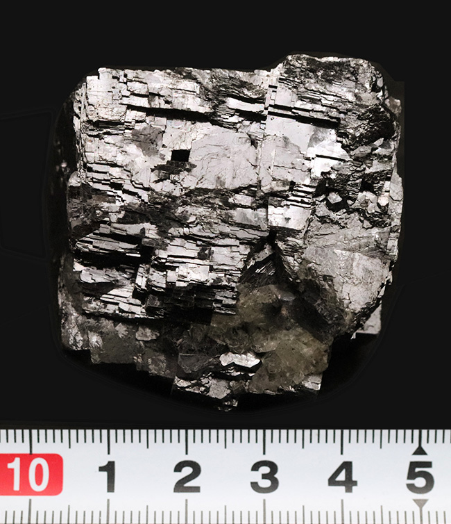 見た目以上の、驚きの重量感｜岐阜県神岡鉱山産 方鉛鉱（Galena） 金属光沢と立方結晶が美しいコレクション標本（その7）