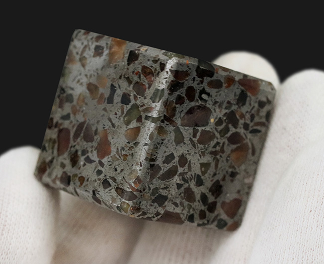 美しいパターン！ずっしりと重い、大きなサイコロ型！ケニア産石鉄隕石、パラサイト（Pallasite）（その2）
