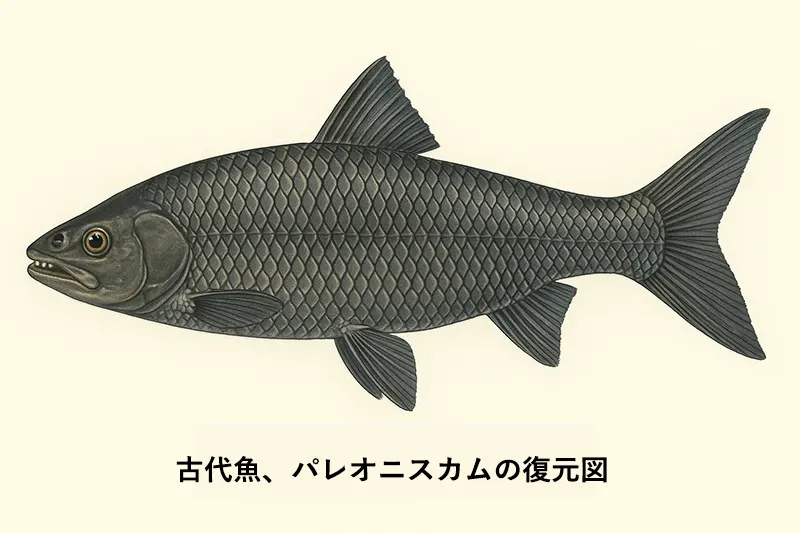 進化の過程を今に伝える……ペルム紀の絶滅魚類、パレオニスカム・フレイエスレーベニ（Palaeoniscum freieslebeni）全身化石（その9）