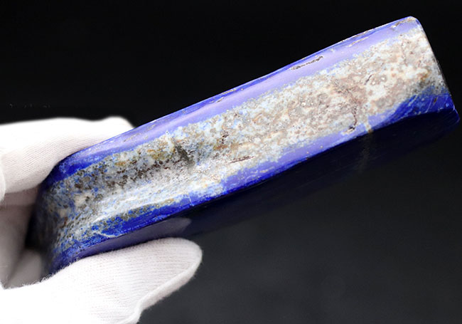 100%ナチュラルのアフガニスタン産のラピスラズリ(Lapis lazuli)の原石。ナチュラルでありながらこれほどまでに深いブルーを楽しめる標本は希少です(その7)