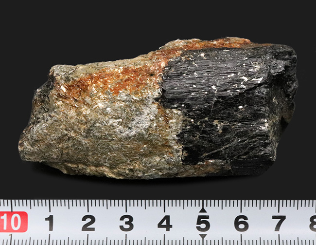 国内マニアックシリーズ!福島県石川郡で採集されたブラックトルマリン(Black tourmalin)の原石(その7)