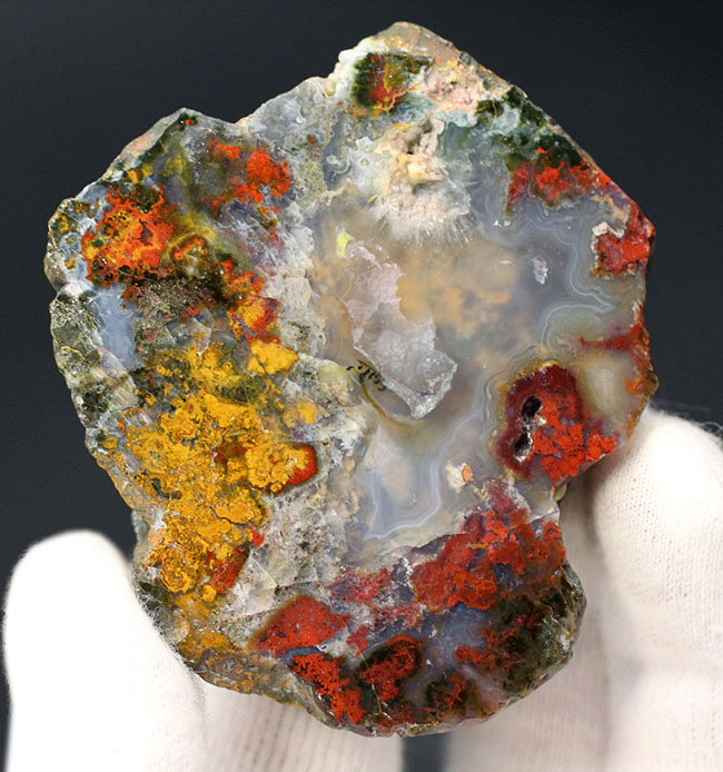ハンガリーの特定地域でのみ採集される特殊なストロマトライト含有メノウ(Agate)(その2)