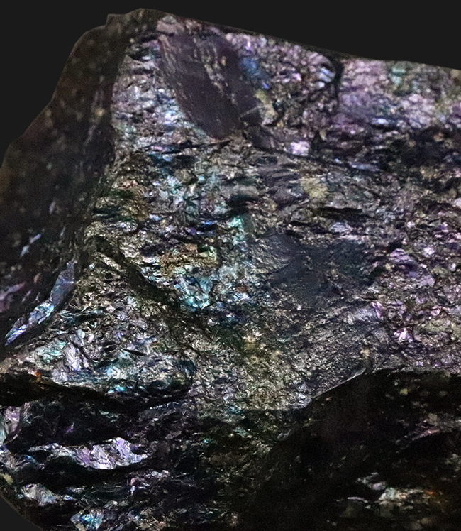 産状をそのまま残したナチュラルさが魅力。閉山した有名産地から採集された、コレクション性の高いボルナイト（斑銅鉱／Bornite）（その3）