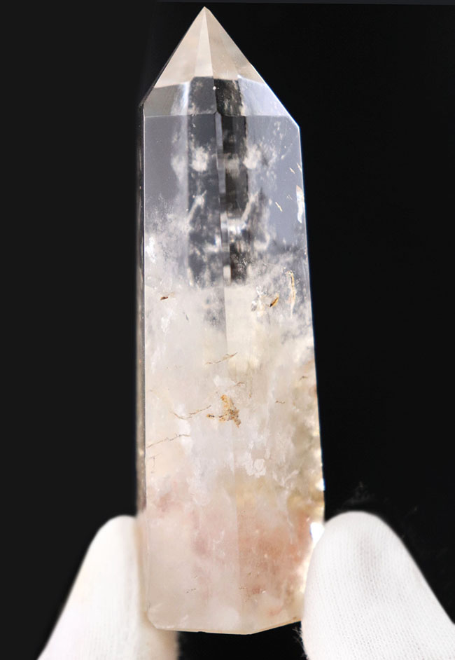 下部に桜が咲いたような不思議な箱庭を持つ水晶、その名もガーデンクォーツ(Garden Quartz)(その8)