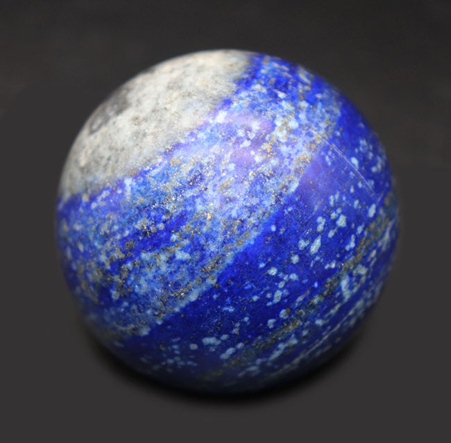 名産地アフガニスタン産の高品位ラピスラズリ（Lapis lazuli）の天然スフィア標本 鉱物 販売
