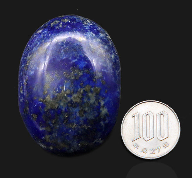人気！高品位で知られるアフガニスタン産の天然ラピスラズリ（Lapis lazuli）のカボション（その8）