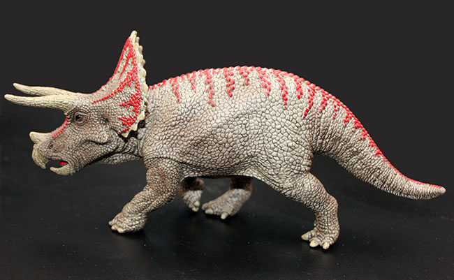本物化石1個付き!トリケラトプス恐竜フィギュア(その7)
