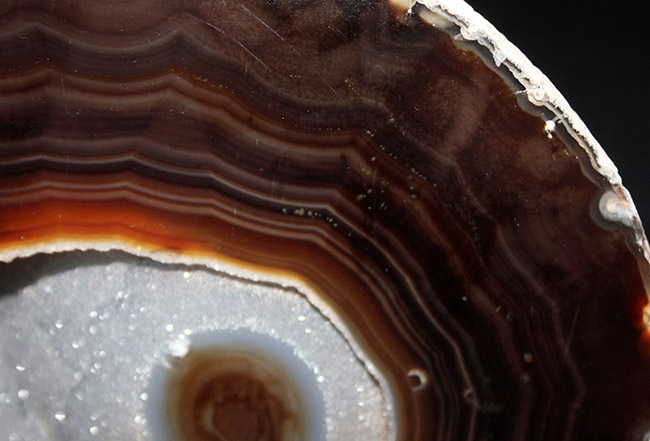 深いブラウンを呈する、典型的なブラジル産メノウ（Agate）。左右２０センチ、２．５キログラム弱の重厚感あふれる標本です（その3）