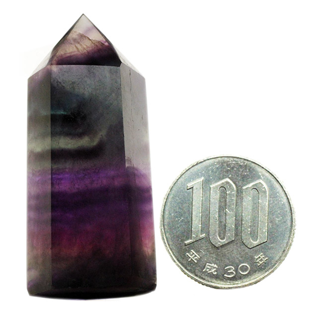 渋いパープルが妖艶な雰囲気を醸し出す、人気の鉱物、マルチバンドフローライト(Fluorite)(その6)