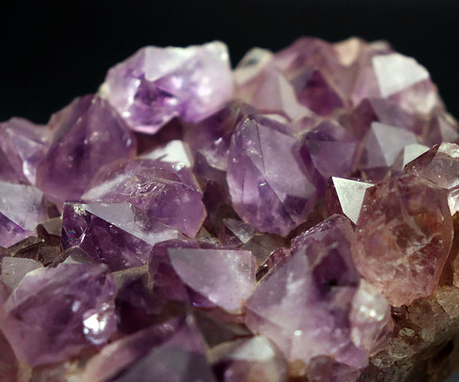 高貴な色、紫を呈する、宝石としても名高いアメシストの天然標本（Amethyst）（その6）