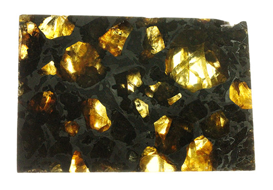 透明度が高いカンラン石にご注目。石鉄隕石ブラヒンパラサイト。（その10）