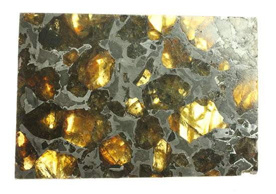 透明度が高いカンラン石にご注目。石鉄隕石ブラヒンパラサイト。（その6）