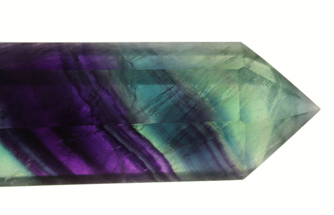 緑と青、紫の多層色が鮮やかな、レインボーフローライト(fluorite)(その6)
