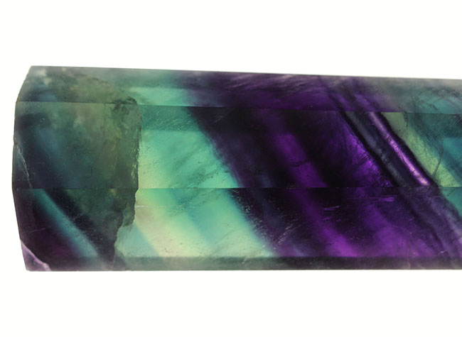 緑と青、紫の多層色が鮮やかな、レインボーフローライト(fluorite)(その8)