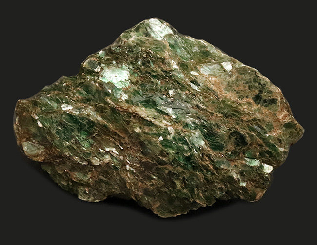 高品位＆ビッグ！クロムが生む深緑の輝き……ブラジル・Anagé産 フクサイト（クロム雲母）原石（その2）