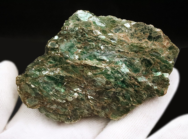高品位＆ビッグ！クロムが生む深緑の輝き……ブラジル・Anagé産 フクサイト（クロム雲母）原石（その6）