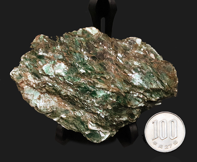 高品位＆ビッグ！クロムが生む深緑の輝き……ブラジル・Anagé産 フクサイト（クロム雲母）原石（その9）