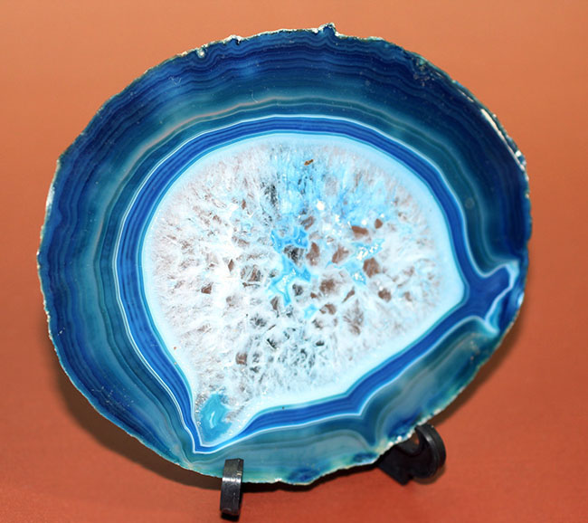 自然が作り出した芸術品！ブラジル産のブルーメノウ（agate） 鉱物 販売