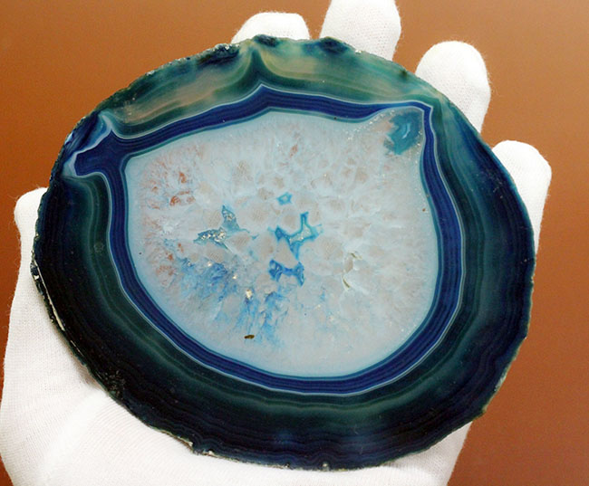 自然が作り出した芸術品！ブラジル産のブルーメノウ（agate） 鉱物 販売