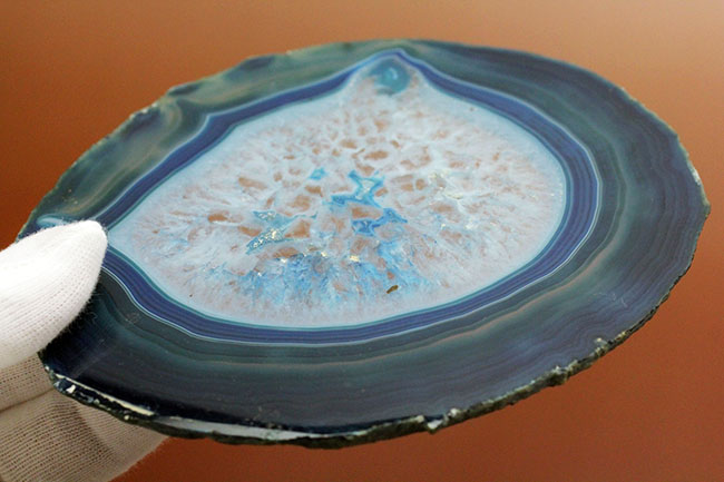 自然が作り出した芸術品！ブラジル産のブルーメノウ（agate） 鉱物 販売