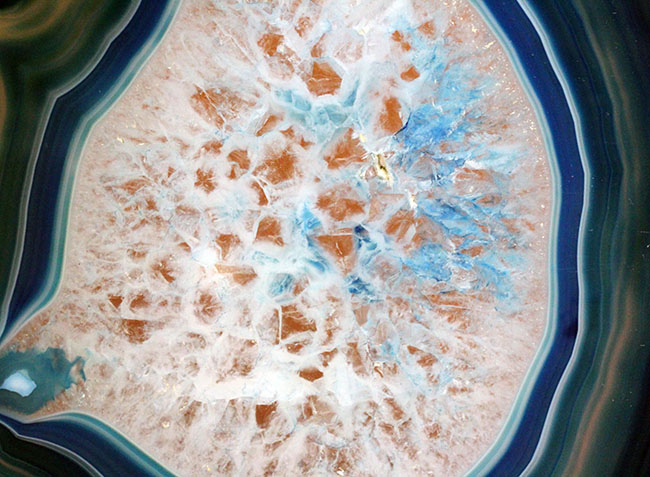 自然が作り出した芸術品！ブラジル産のブルーメノウ（agate） 鉱物 販売