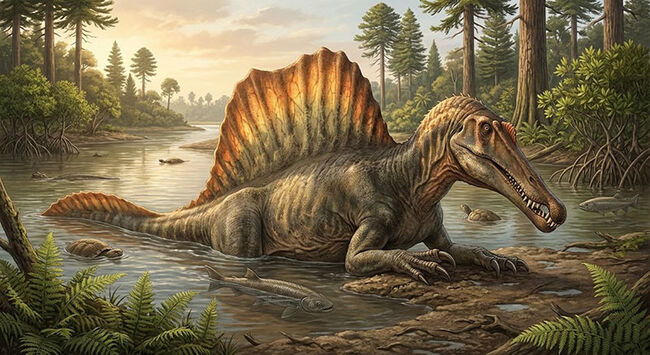 白亜紀の北アフリカを支配した頂点捕食者 … 水辺の王者スピノサウルス（Spinosaurus）の歯化石（その9）