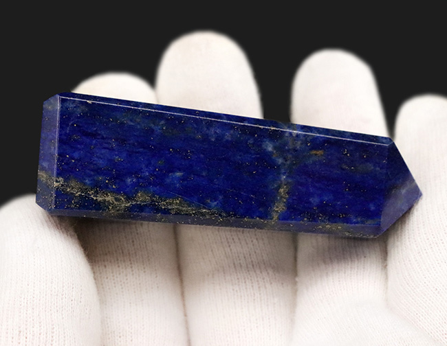 上質アフガン産!夜空を思わせる美しい模様が特徴のラピスラズリ(Lapis lazuli)のタワー型標本(その4)