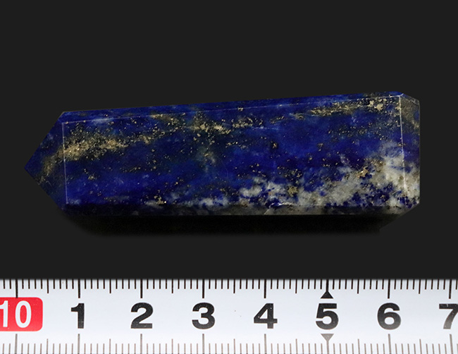 上質アフガン産!夜空を思わせる美しい模様が特徴のラピスラズリ(Lapis lazuli)のタワー型標本(その7)