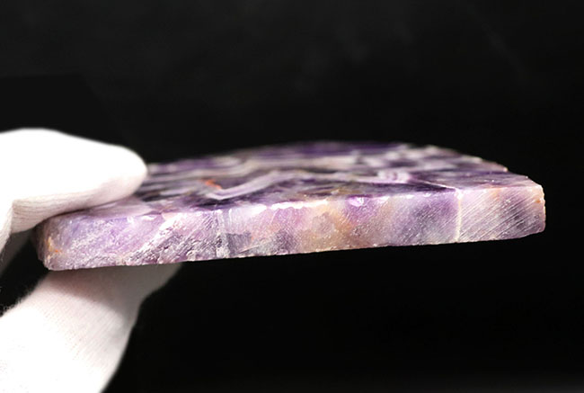 勝利のV(ブイ)!紋章のような模様が見られる特殊な水晶、ザンビア産のシェブロンアメシスト(Chevron Amethyst)(その7)