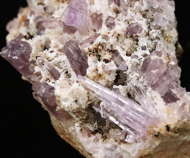 国産ならではのやさしい紫調、鳥取県米子市産アメシスト（Amethyst）クラスター標本（その3）