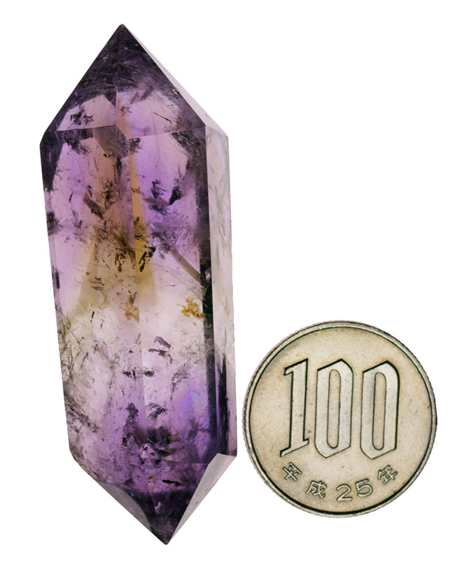 宝石として認知されているアメシストとシトリンが混在した天然のアメトリン（Ametrine）。天然ならではの複雑な味わい。（その12）