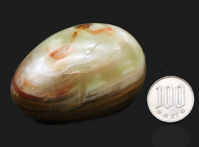 自然が生み出した芸術品！エッグ型ビッグサイズ 縞模様の美しい瑪瑙
