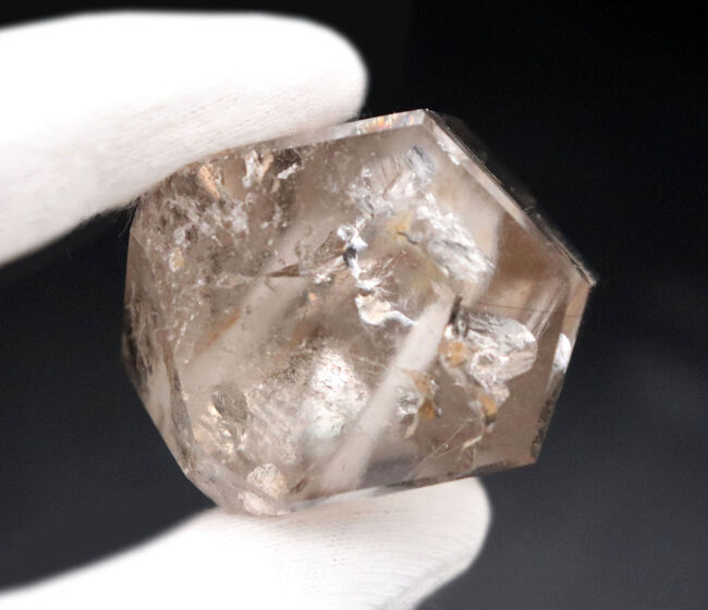 内部に”煙”が見える不思議な水晶!しかも分厚い!ファントムスモーキークォーツ(Phantom Smoky Quartz)。プリズムあり!(その6)