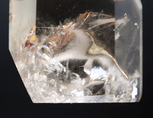 内部に”煙”が見える不思議な水晶!しかも分厚い!ファントムスモーキークォーツ(Phantom Smoky Quartz)。プリズムあり!(その7)